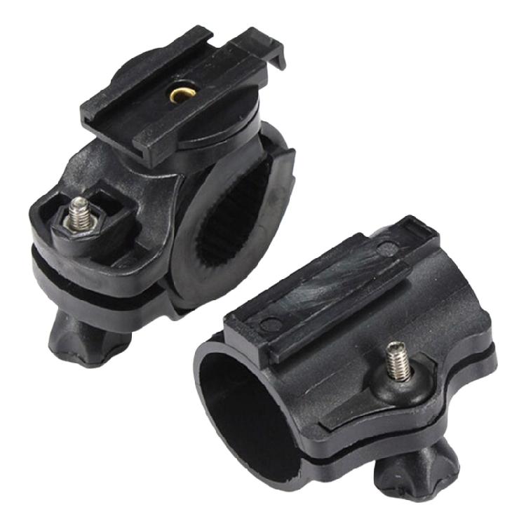 2Pcs Torches Clip 360 Degree Rotating Bicycles Light Holder Adjustable Bike Light Stand Cycling Flashlight Holder