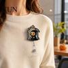 Cute Halloween Badge Retractable Reel, Pumpkin And Grim Reaper Design, Acrylic Teacher Reel Smooth Pull Cord Clip for Nurse Doctor ID Card Holiday