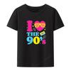 1990s 90s TShirt I Heart Printed T-shirt Funny Tee Cool Lovely Trending Graphic Tshirts Tops Wo