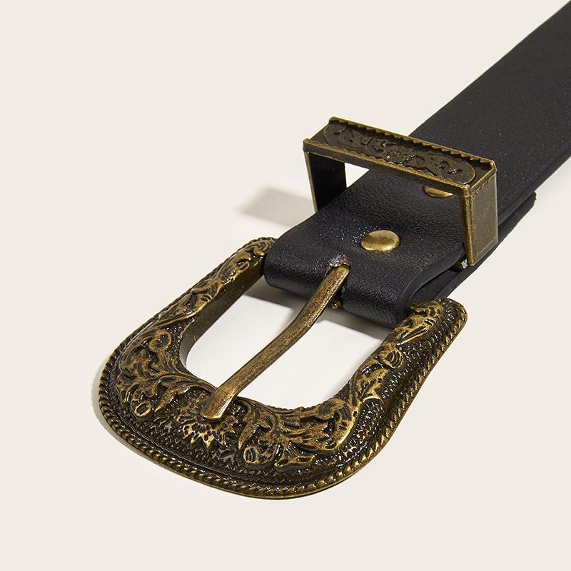 Retro Nail Trend Punk Style Belt Personality Men'S And Women'S Jeans Universal Belt