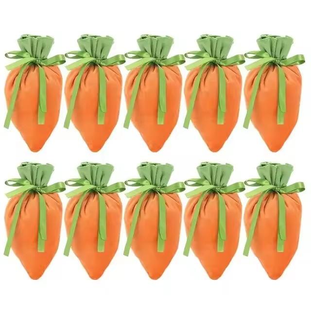 5 Stück Ostereier-Form Kordelzug Süßigkeitentaschen Geschenkverpackungstasche Mystery-Geschenkbox für Ostern Valentinstag Kindertag