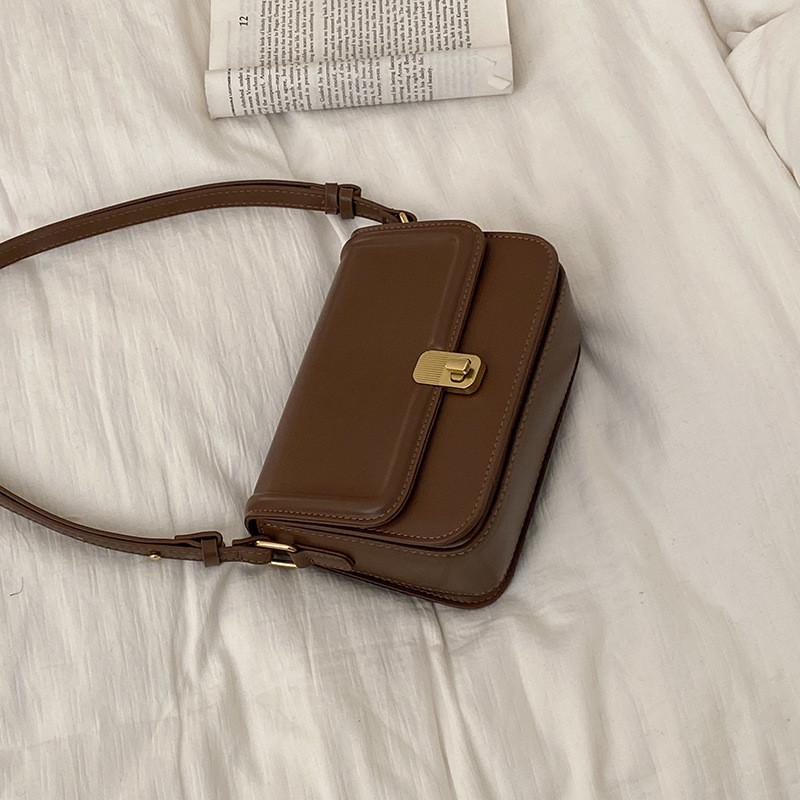 IELGY Retro Underarm Bag Niche Texture All-Match Cross-Body Small Square Bag