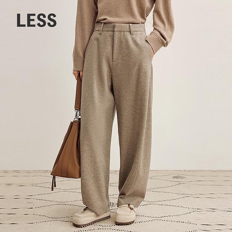 LESS 2025 Winter Casual Wool Blend Trousers