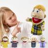 1 pezzo Marionette da Mano Peluche Famiglia 28-33cm Pelle Morbida Amica del Giocattolo Design a Bocca Apribile Multicolore Interattivo Gioco Genitore-Figlio