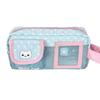 Wear Resistant Canvas Pencil Pouch Large Capacity Lightweight Stationery Organizer for Student School Art Study