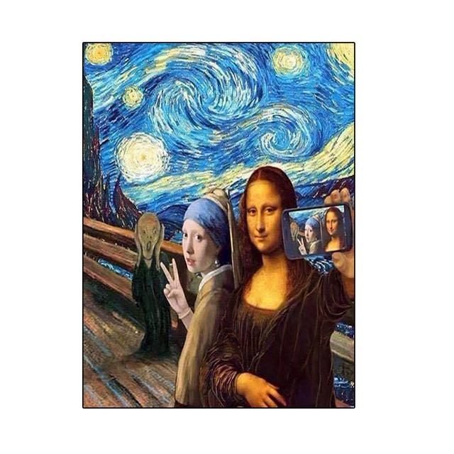 Funny art Canvas Art Paintings Poster And Print Abstract Wall Art Picture For living room home decoration No Frame
