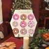 Elegant Wooden Donut Wall Display Stand For Wedding And Birthday Parties