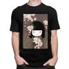 Custom Kokeshi Doll Cherry Blossoms T Shirts Men 100 Cotton Tee Tops Japanese Kimono Geisha Girl Tshirts Tshirt