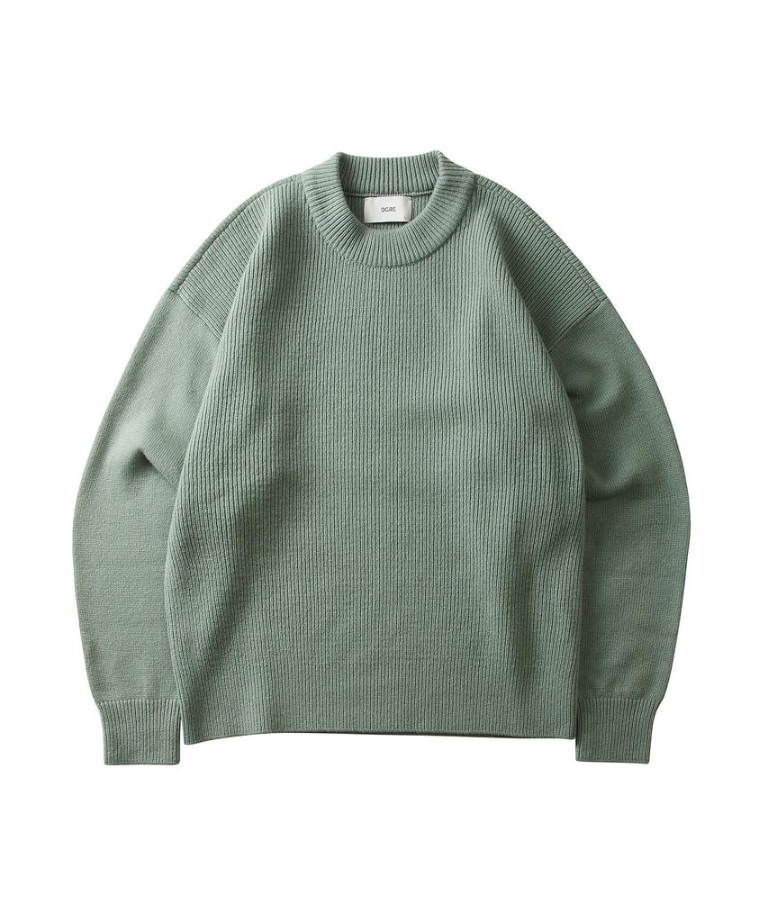 Digeule Angel Wool Crew Neck Knit Jade Green