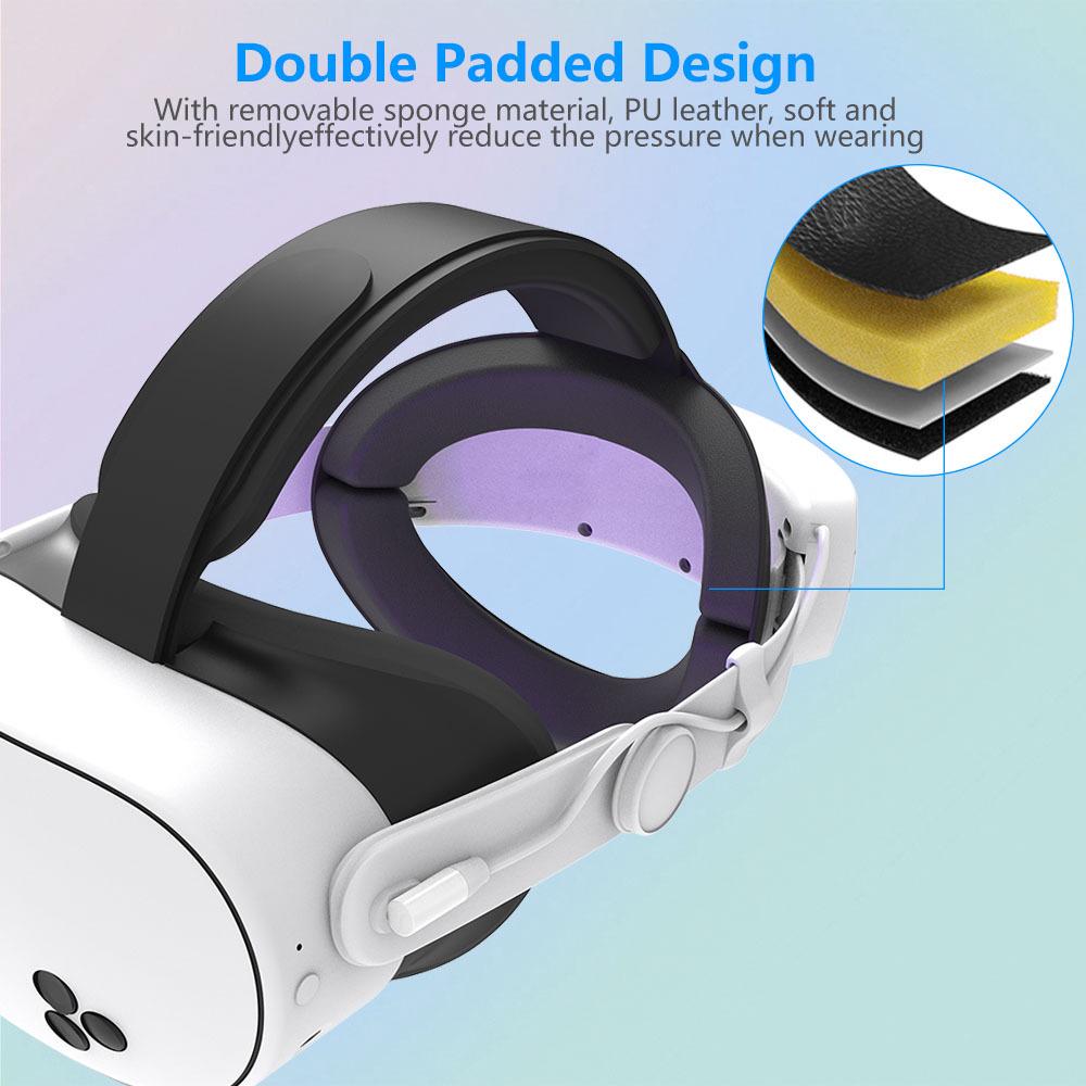 Meta Quest3S RGB VR Gaming Headset with 12000mA Battery and Accessories