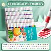 80 Farben Mal-Kunst-Marker Weiche Spitze Kinder Malen Graffiti Stifte Zeichnen Skizzieren