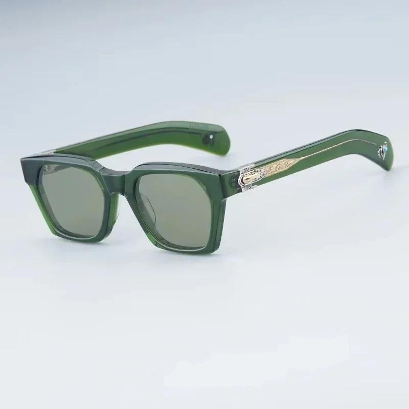 Big Square High Street Fashion Sunglasses Uv400 Designer Brand Men Classical Vintage Eyeglasses with Case