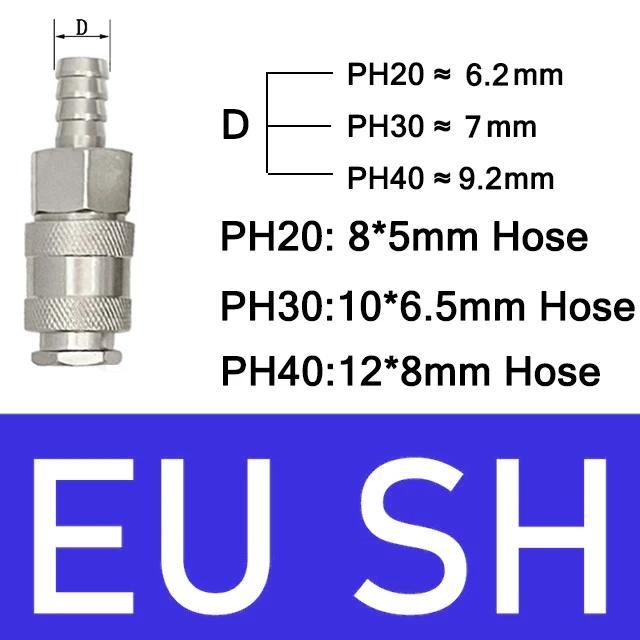 Pneumatic European Connector EU Standard Fittings For Compressor Male and Female Thread Quick Release Coupling Air Hose Fitting