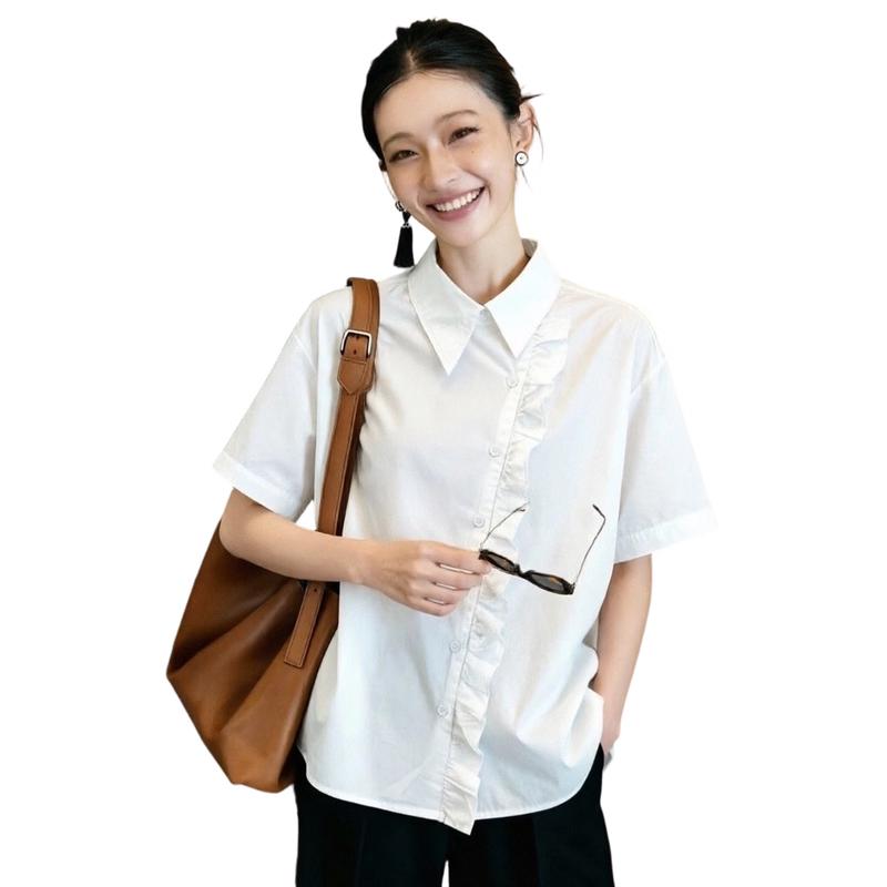 La Chapelle Women s Polo Collar Short Sleeve T-Shirt M