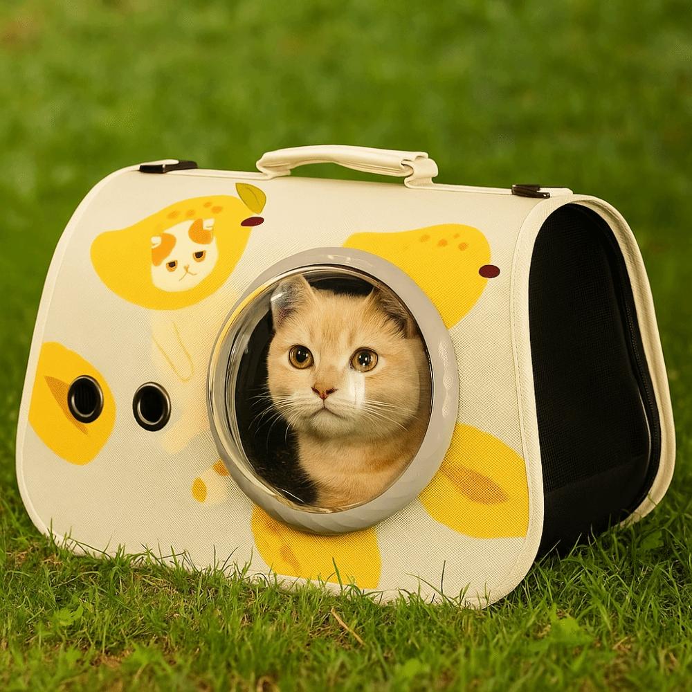 Breathable Space Capsule Pet Carrier Classic Cat Carrying Bag Pet Carry Backpack  Outdoor Travel