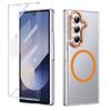Für Samsung Galaxy Z Fold 8Ultra Fold 7 Klare Harte Magnetische Kabellose Lade-Handyhülle Gehärtetes Glas Display Stoßfest Kratzfest Schutzhülle