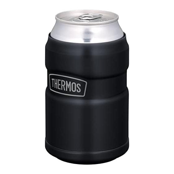 Soporte para latas frías de la serie Outdoor de Thermos para latas de 350 ml, tipo 2 en 1, negro mate ROD-0021 MTBK