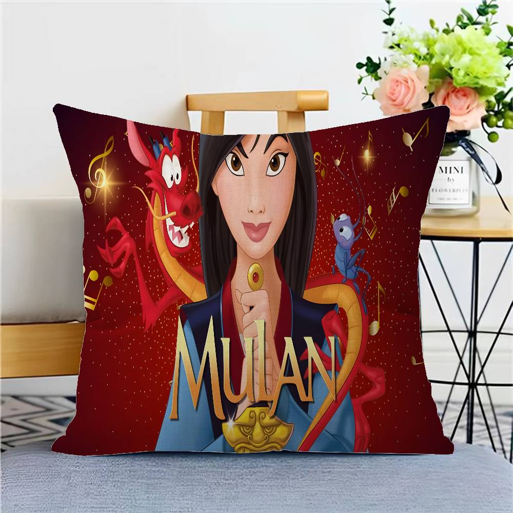 P-princess M-mulan Cartoon Pillowcases Home Bedding Decorative Pillow Cover Wedding Super Soft Pillow Case