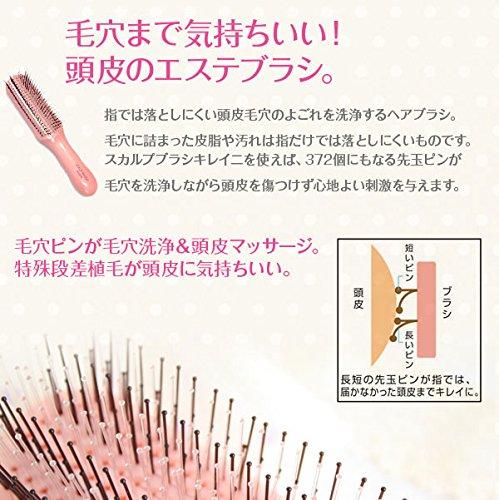 KireiNi Scalp Brush Regular Soft Rose Pink