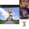 Christmas Reindeer Car Mirror Pendant With Acrylic Material For Home Decor
