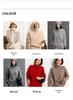 2025 Women's Cashmere High Collar Short Knit Sweater - Autumn/Winter Collection