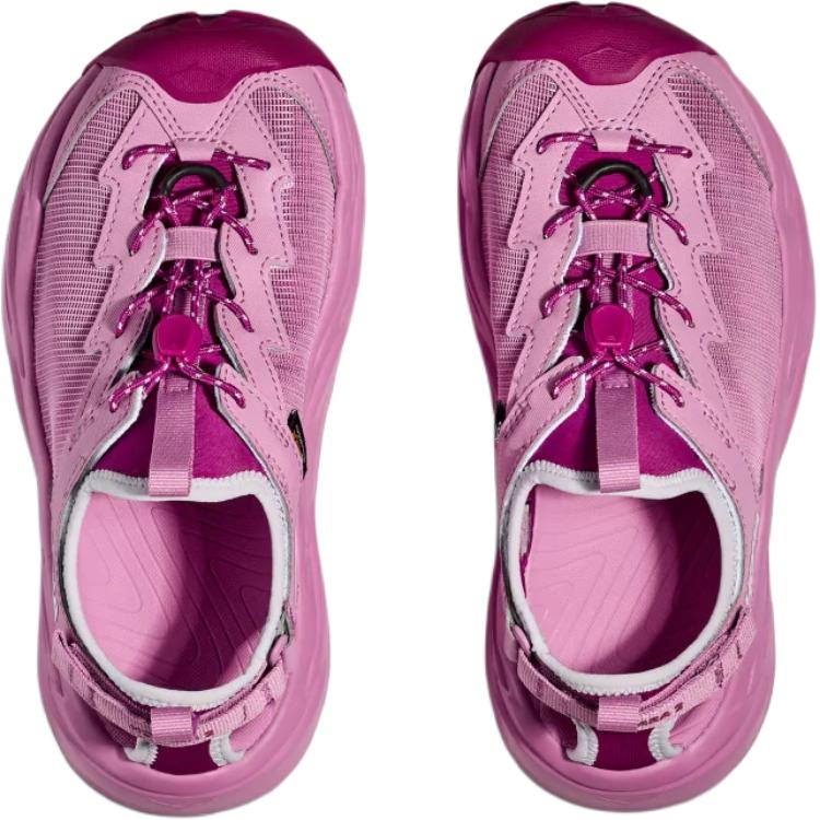 New HOKA ONE ONE HOPARA 2 Slip Resistant And Breathable Low top Children's Sandals Pink Purple Teenagers 1162552-LNW