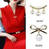 High-End Female Collar Pin: Fashion Brooch Skirt Anti-Exposure Artifact