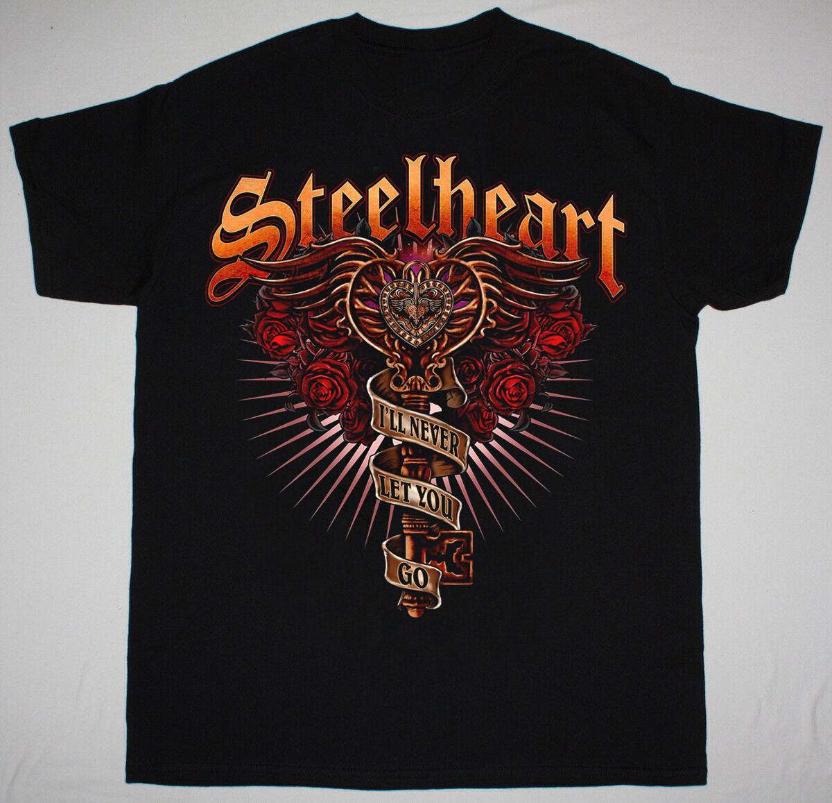 NEW Steelheart Band Logo Classic Black Unisex All Size Shirt AH1872 XXXL