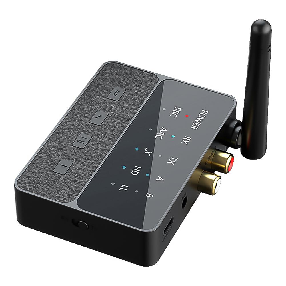 Bluetooth Uyumlu 5.3 APTX/HD/LL Ses Adaptörü 3.5mm AUX/RCA 2'si 1 Arada Kablosuz Stereo Alıcı Verici HIFI Stereo Adaptör