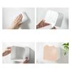 Flip-top Cosmetics Cotton Storage Box Punch-free Wall Organizer Box  Bathroom