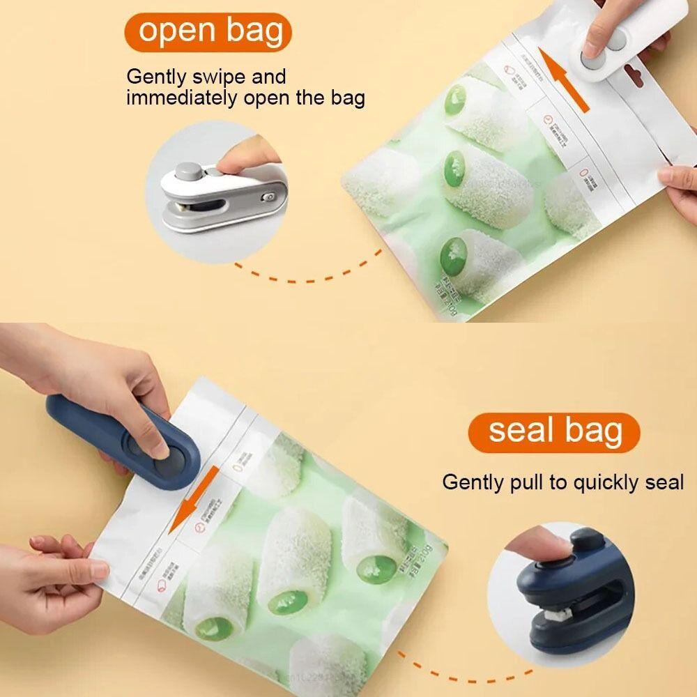Rechargeable Bag Sealer Magnetic Pack Sealing Machine Heat Sealer  Snack Packaging