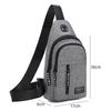 2025 New Men's Oxford Chest Bag Multi-functional Sports Outdoor Crossbody Bag Leisure Headset Shoulder Bag