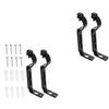 4Pcs Curtain Rod Brackets Adjustable Curtain Rod Holder Drapery Rod Stand Window Curtain Rod Support Hanger Hardware
