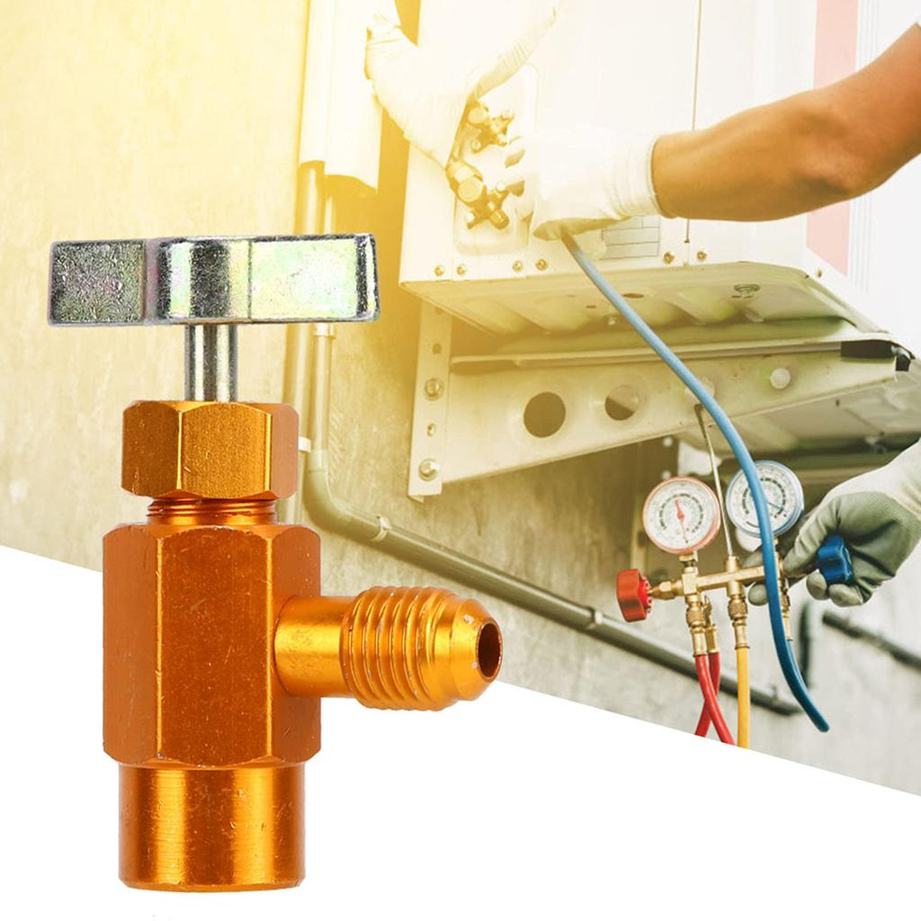 Baxnore Bottle Valve, Precision 1/4 SAE Thread Bottle Opener Valve, Air Conditioner Resisting