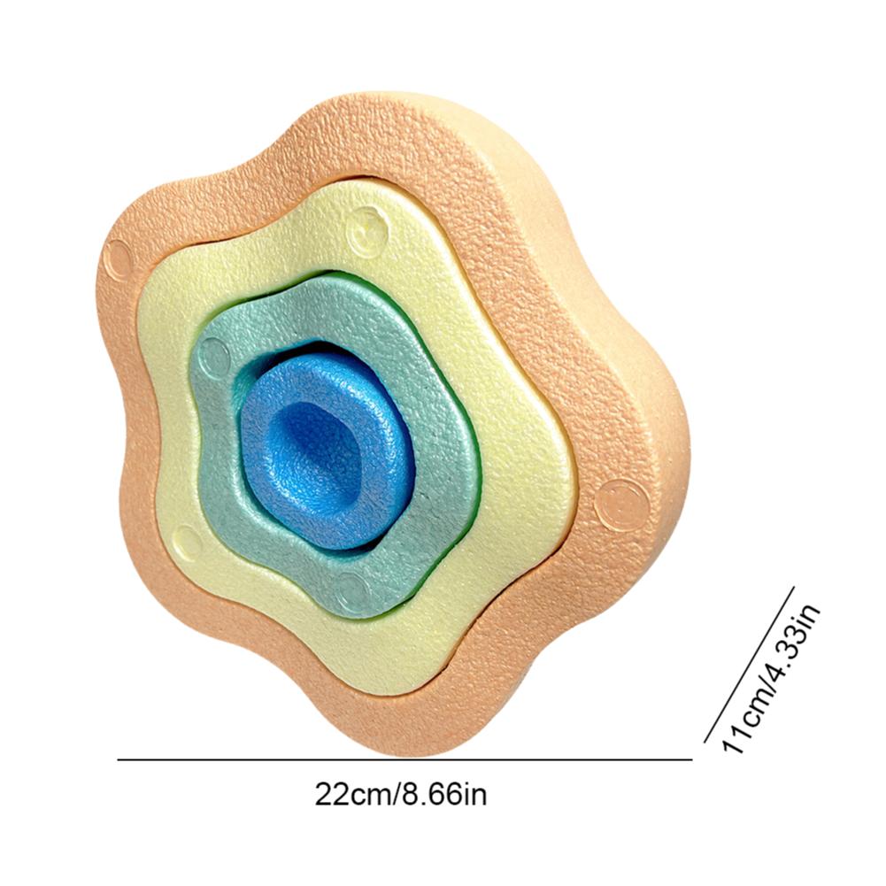 Balance Training Board Flower Shape Balance Exerciser Multi-Function Stability Board Balance Stepping Stones for Kids Adults