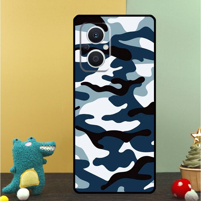Military Army Camouflage Pattern Case For OPPO Reno 15 Pro 15F 10 11 12 13 13F 14 14F 8 7 Lite 8T OPPO Find X9 X8 X6 Pro Cover