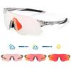 Pochromic Cycling Sunglasses Cycling Glasses MTB UV400 Sports Glasses Bicycle Eyewear Outdoor Glasses Running Goggles