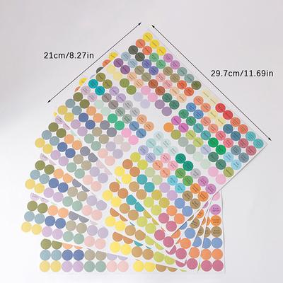 1 set 192 st förtryckta eterisk oljeflaskor Lock Lock Etiketter Runda cirkla klistermärken Färgglada för alla Young Living Oils