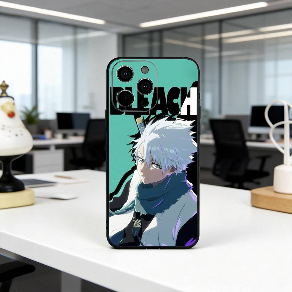 

B-BLE-ACH T-Toushirou H-Hitsugaya Phone Case For iPhone 17, 16,15,14,13,12,11 Plus,Pro Max, Others Soft Black Cover iPhone14Pro