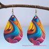 Cute Teardrop Geometric Earrings for Women: Trendy Retro Fashion with European & American Style