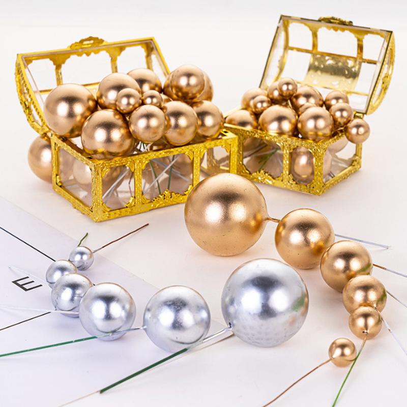 Spherical Cake Decoration Mini Balloon Cake Decoration Sticker Foam Ball Cake Decoration Ball Cake Decoration
