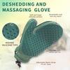 2 In 1 Pet Grooming Massaging Glove Harmless Gentle Efficient Fur Collector for Dogs Cats Hand Washable Reusable Cat Bath Comb
