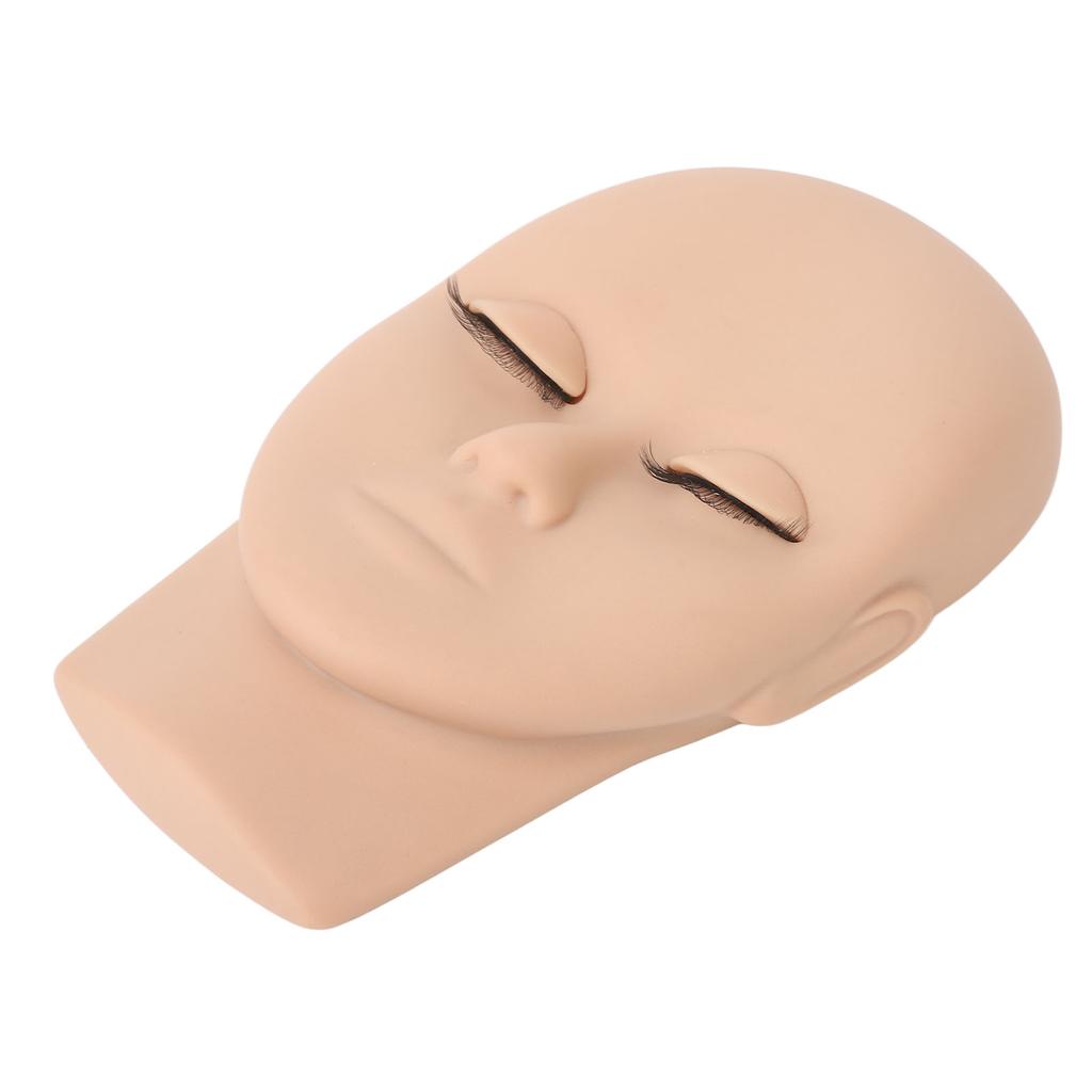Eyelash Mannequin Head Double Laryer Eyelash Extension Removable Eyelids Makeup Practice Head