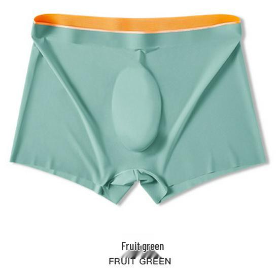 Ultra-dünne Herren Ice Silk Nahtlose Boxer-Slips - Einteilig, Große Größen, Einfarbig