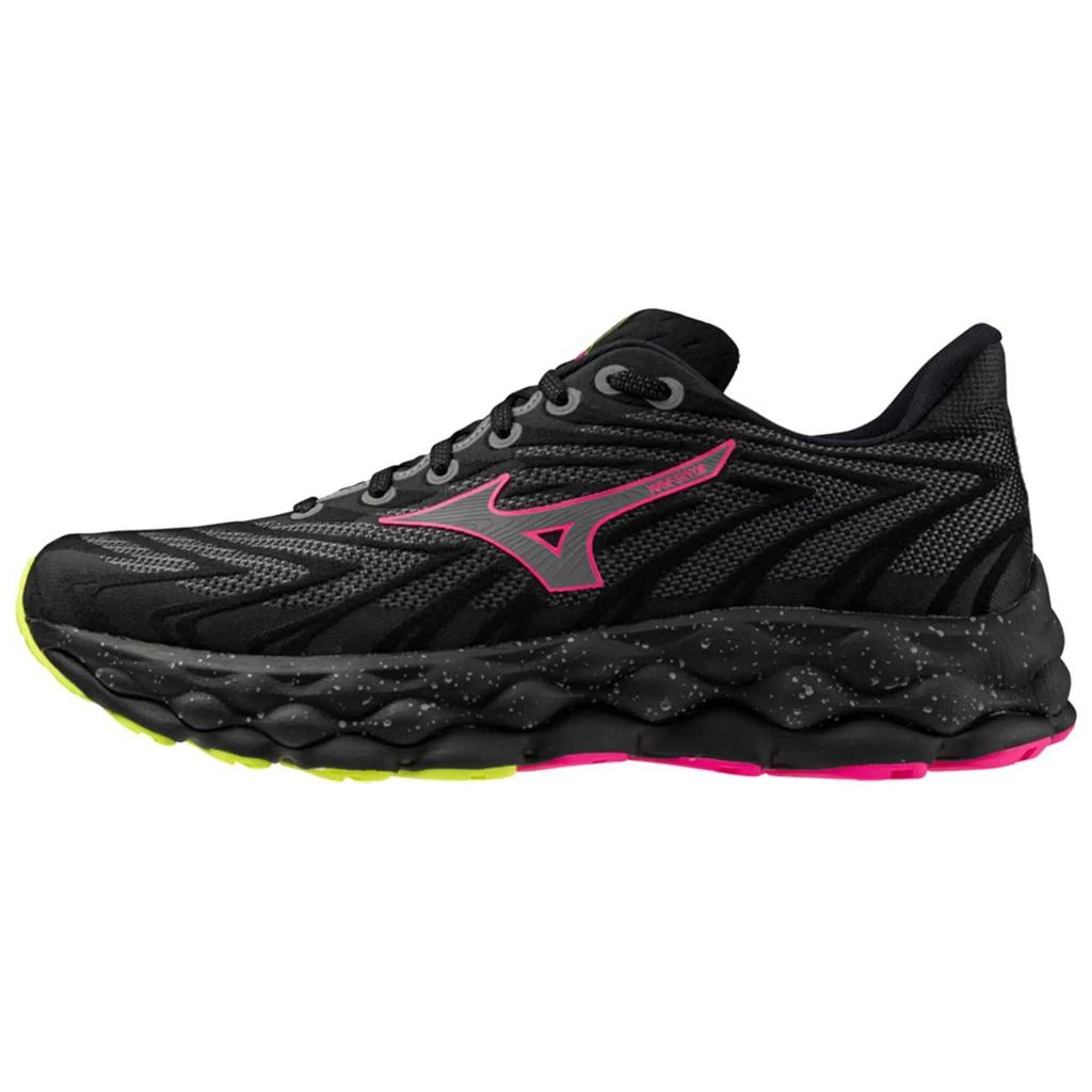 Mizuno Wave Sky 8 Black Silver Pink Tetra Unisex Sneakers J1GC240206