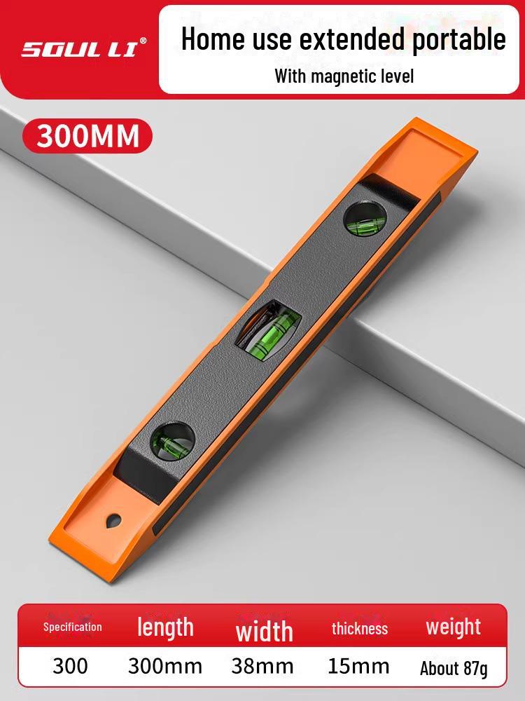 Shouli High-Precision Mini Magnetic Level - Aluminum Alloy Balance Ruler