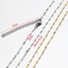 10pcs 5pcs Stainless Steel Bead Chain Necklace Chains for DIY Jewelry Making Findings 45cm+5cm Chain with Lobster Clasps No Fade