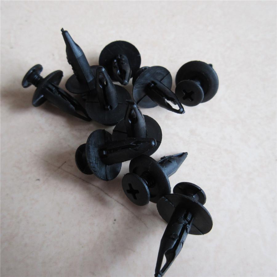 100Pcs 10Sizes Plastic Car SUV Fastener Bumper Panel Fender Clips Push Pin Rivet