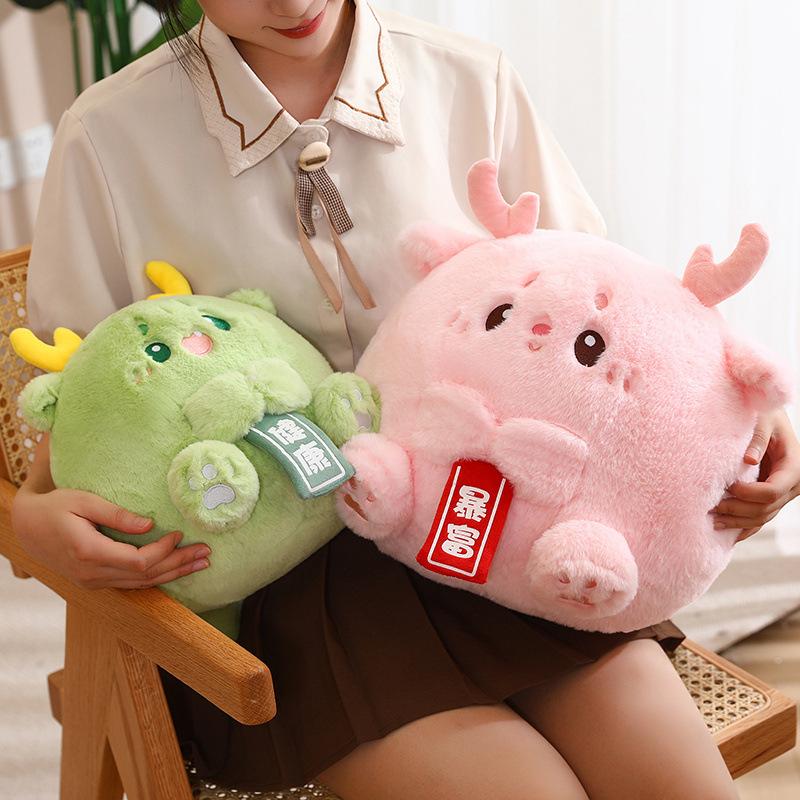 Dragon Year Mascot Cute Zodiac Doll Girl Sleeping Pillow Rag Doll Plush Toy New Year Gift