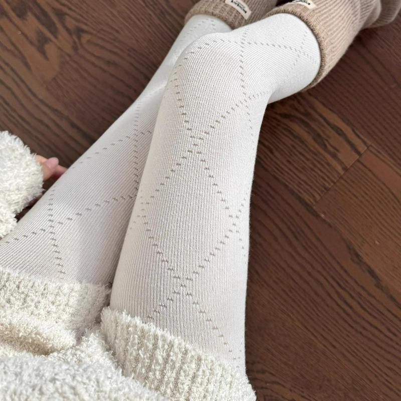 2026 Knitted Tights Women Sexy Jacquard Pantyhose High Waist Elastic Winter Basic Pantyhose Lolita Y2K Leggings Slim Sockings